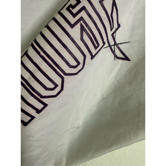 Jewel House Coldest in Town Embellished Black Purple Bomber Jacket Sz M See Note - Picture 3 of 12